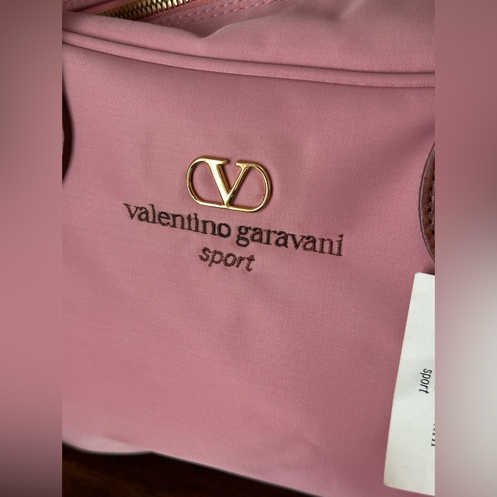 Valentino Garavani Pink and Brown Satchel - Picture 3 of 12